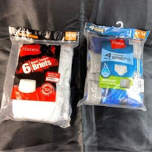 10pr Hanes Tagless Briefs Underwear Boys 10-12 NEW M/M
